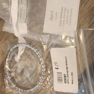 Touchstone Crystal April Birthstone Bracelet